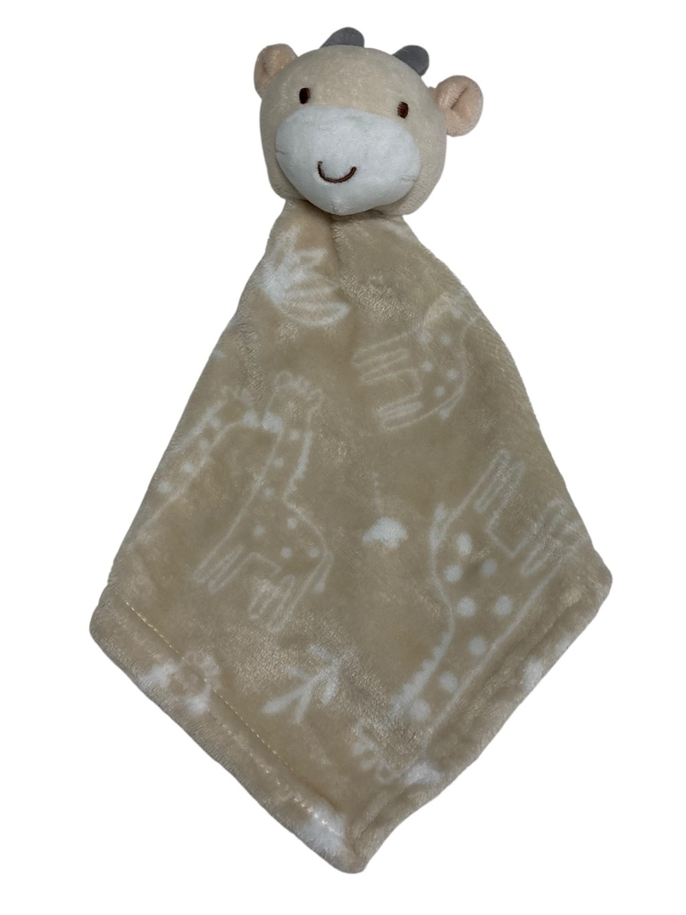 Little Me Giraffe Lovey 12" Security Blanket Plush Beige 2025.